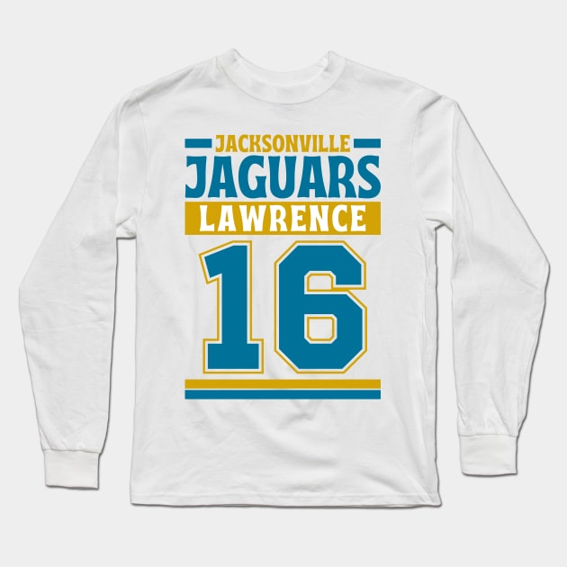 Jacksonville Jaguars Lawrence 16 American Football Edition 3 Long Sleeve T-Shirt by Astronaut.co